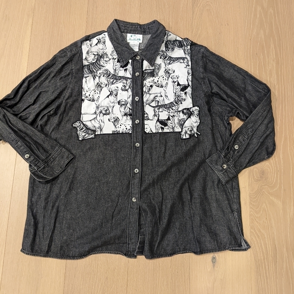 Unique dog print shirt